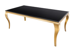 Esstisch Barock 180cm schwarz gold Opal
