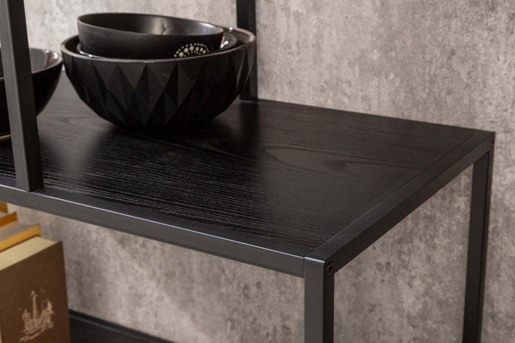 Regal Sleek Line 185x115cm Esche schwarz
