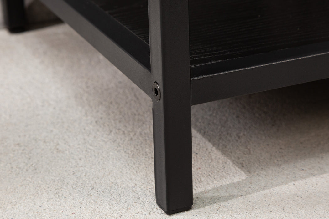 Regal Sleek Line 185x115cm Esche schwarz