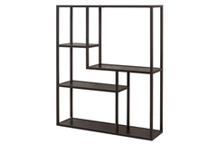 Wandregal Sleek Line 90cm Esche schwarz Metallgestell Industrial
