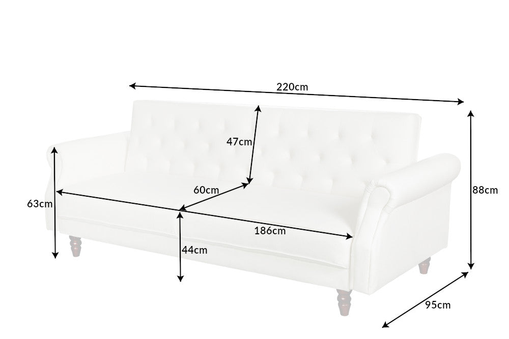 Schlafsofa Sofia Plus 220cm Natur