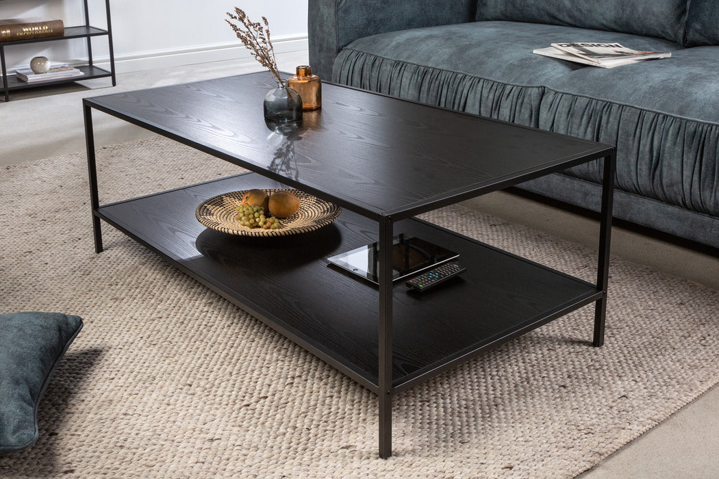 Couchtisch Sleek Line 120cm Esche schwarz