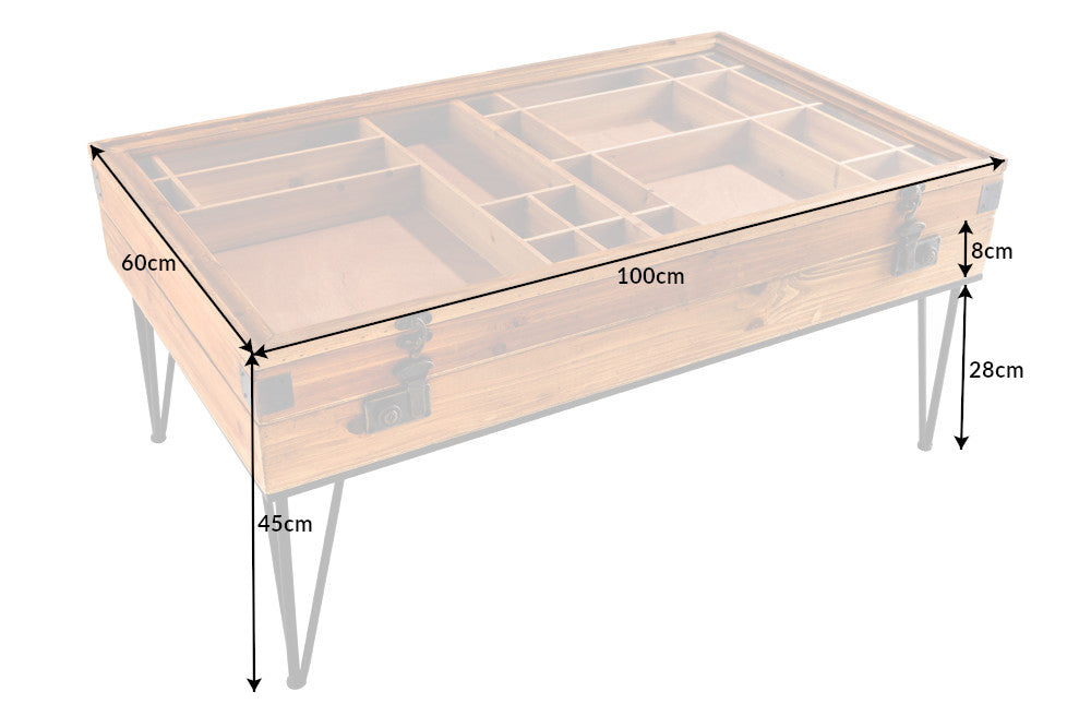 Couchtisch Pirat 100cm Vintage II