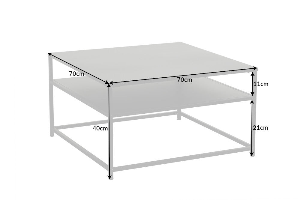 Couchtisch Titanium Pro 70cm schwarz