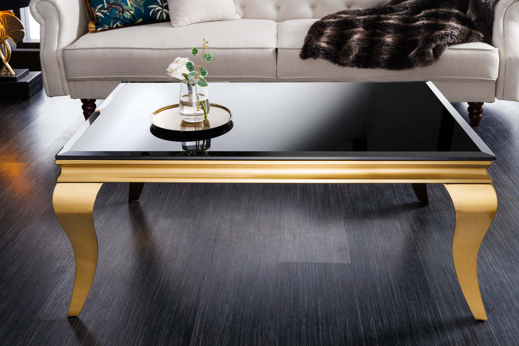 Couchtisch Barock 100cm gold Opal