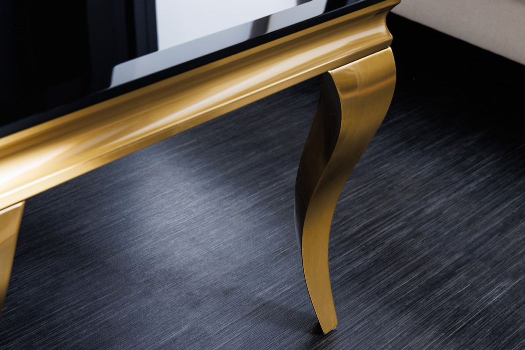 Couchtisch Barock 100cm gold Opal