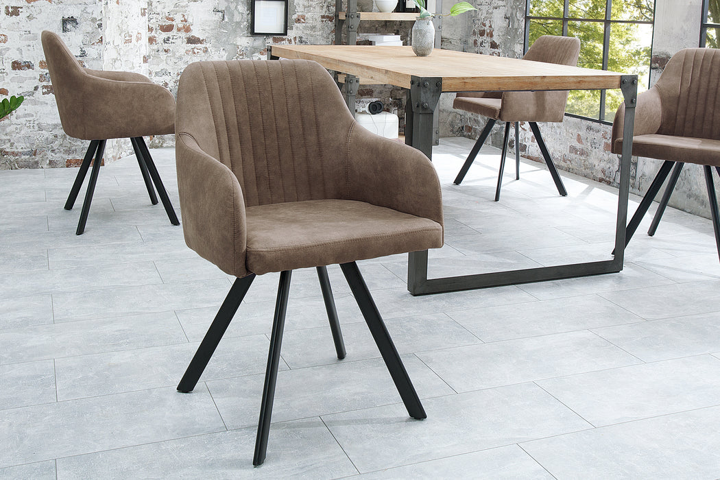 Stuhl Siena taupe braun