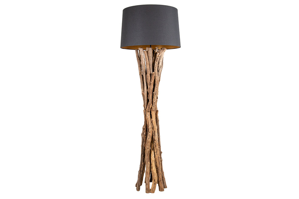 Stehleuchte Hain Nature 150cm schwarz