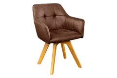 Stuhl Penthouse antik braun drehbar Buchenholz