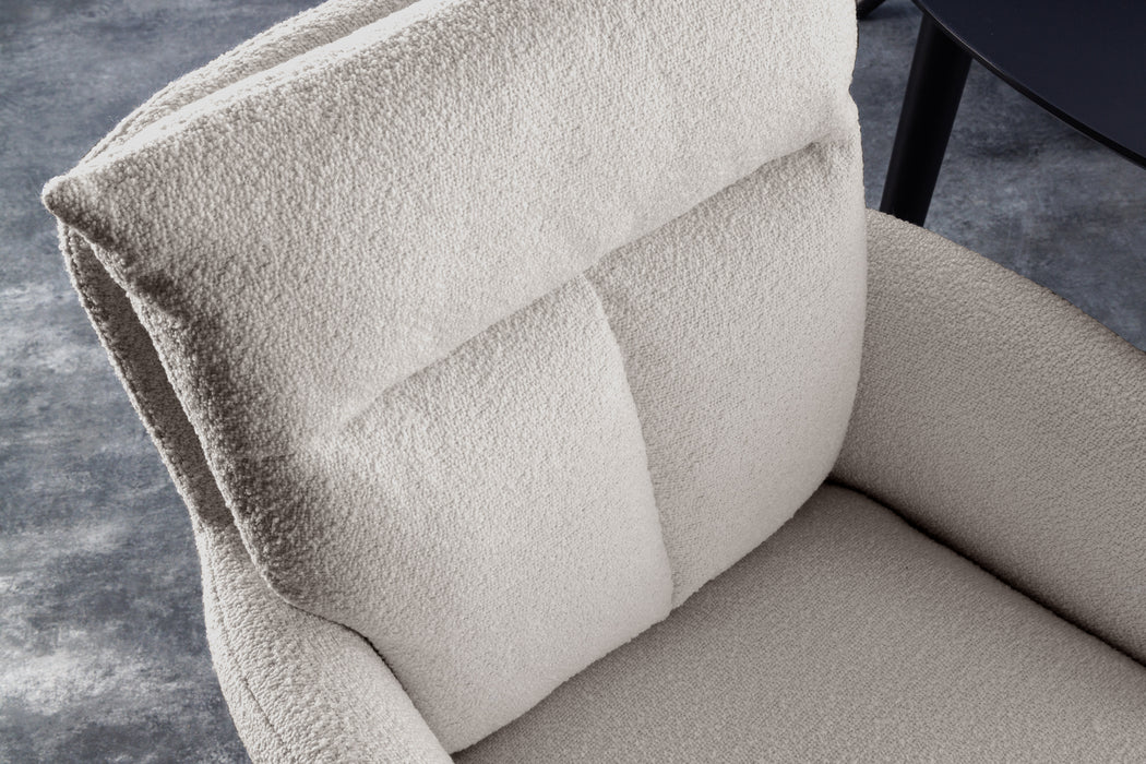 Retro Stuhl Grand Henry beige drehbar 360