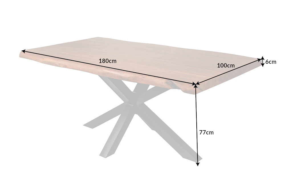 Esstisch Engelberg Nature 180cm Akazie 60mm
