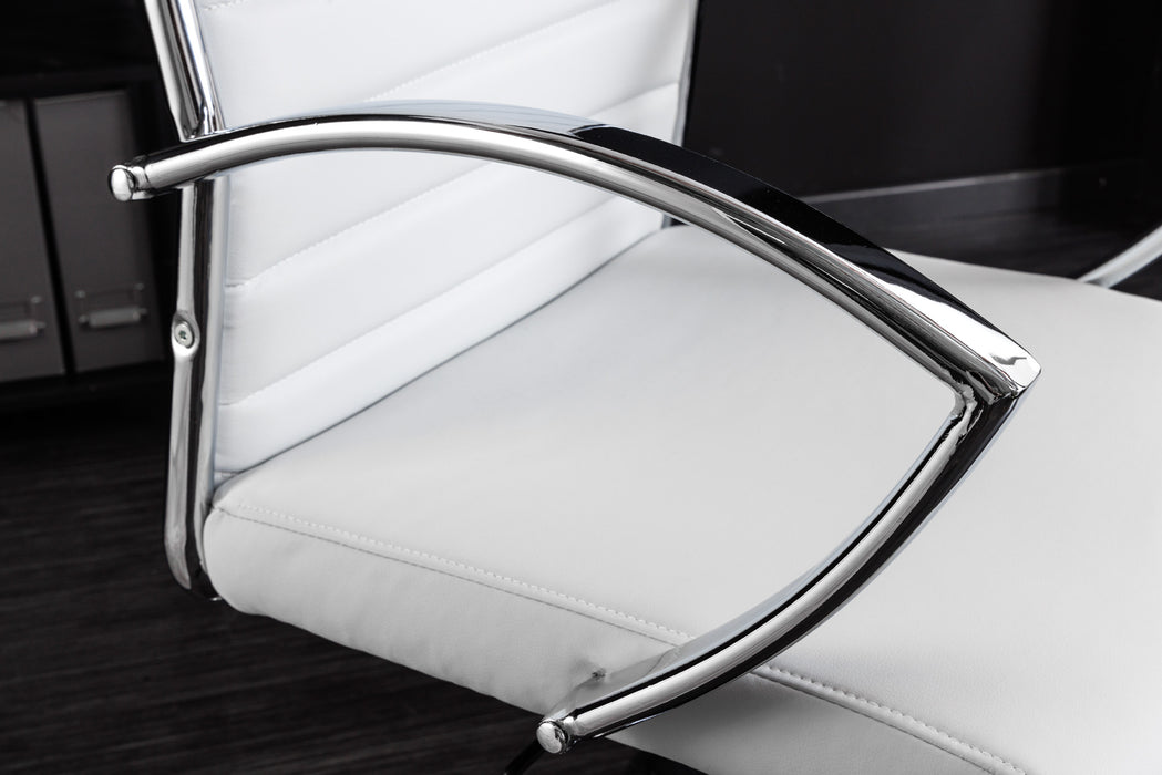 Bürostuhl Wealth 107-117cm weiß