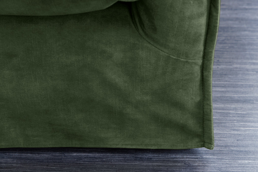 Sofa Clouds 200cm Dunkelgrün Samt