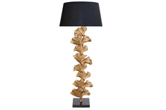 Stehleuchte Coral 122cm gold Gestell Marmorfuss