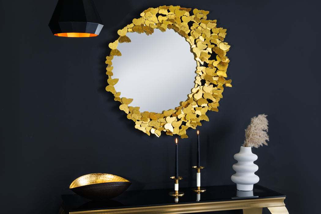 Spiegel Schmetterling 80cm Gold