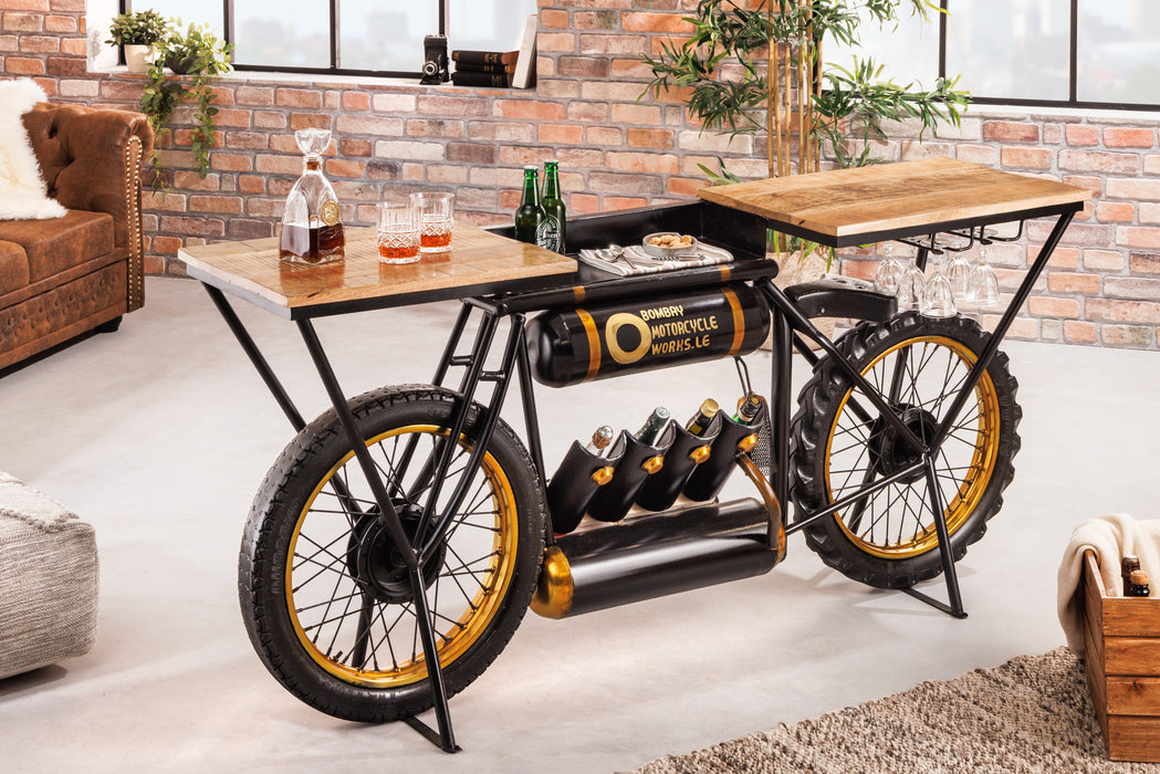 Konsole Chopper 185cm Mangoholz schwarz