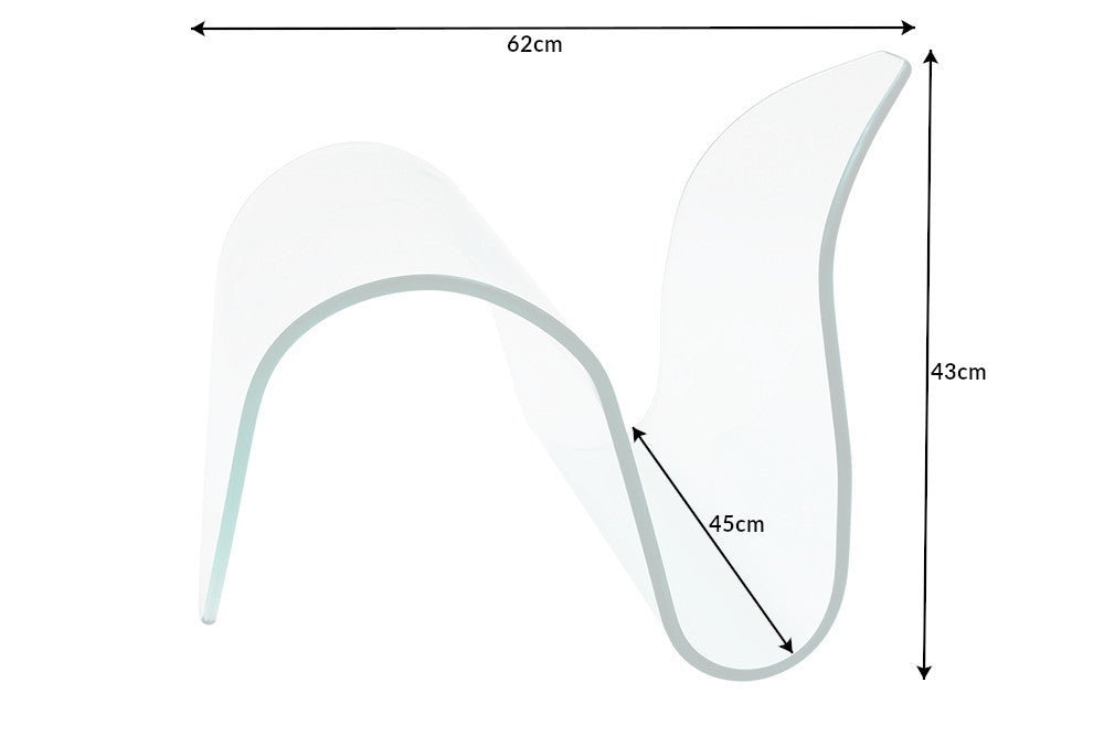 Beistelltisch Specter 60cm Glas