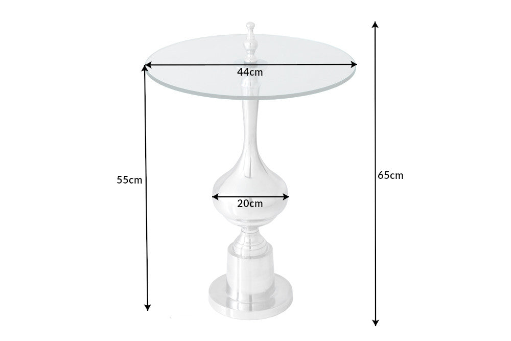 Beistelltisch Conceptual 65cm Glasplatte