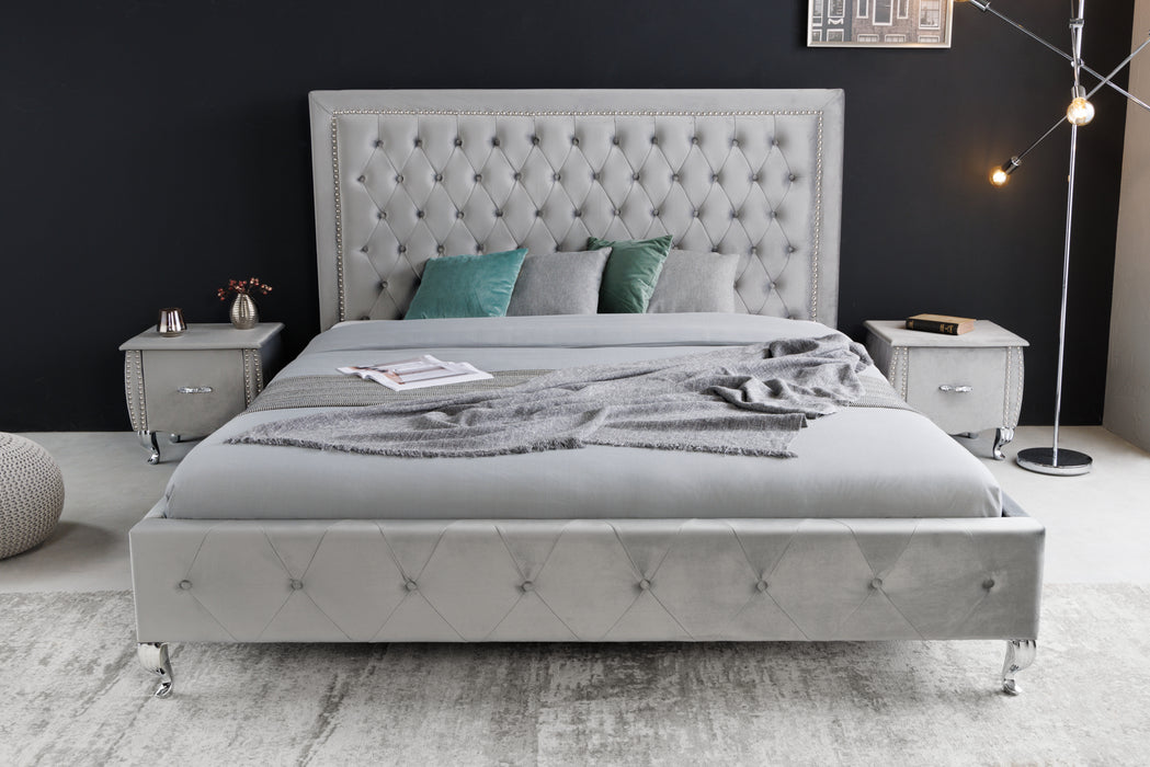 Bett Fantastica 180x200cm silbergrau