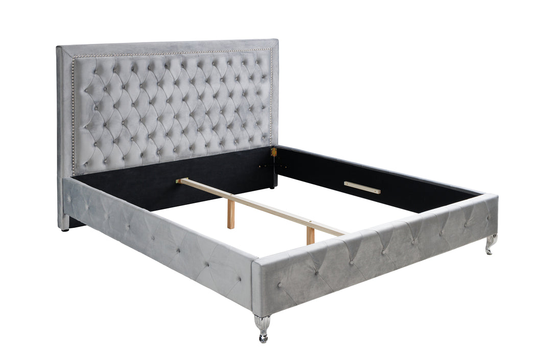Bett Fantastica 180x200cm silbergrau
