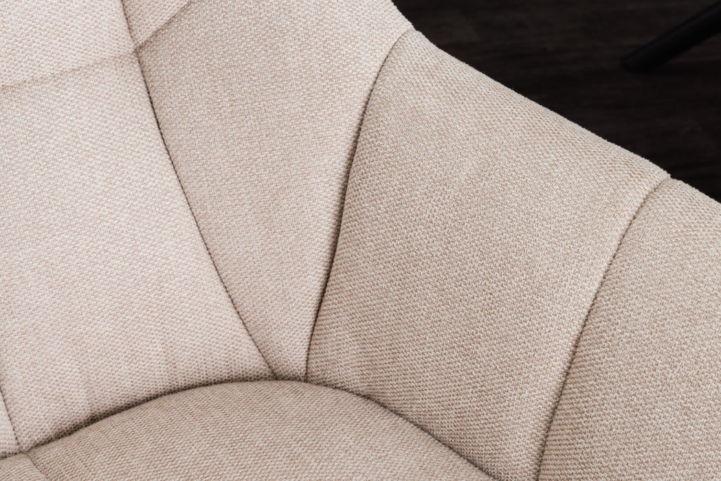 Stuhl Monarch champagner beige drehbar
