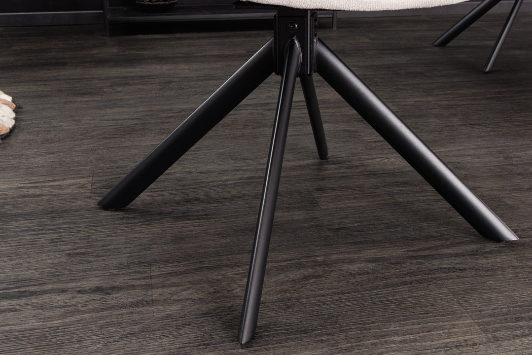 Stuhl Monarch champagner beige drehbar