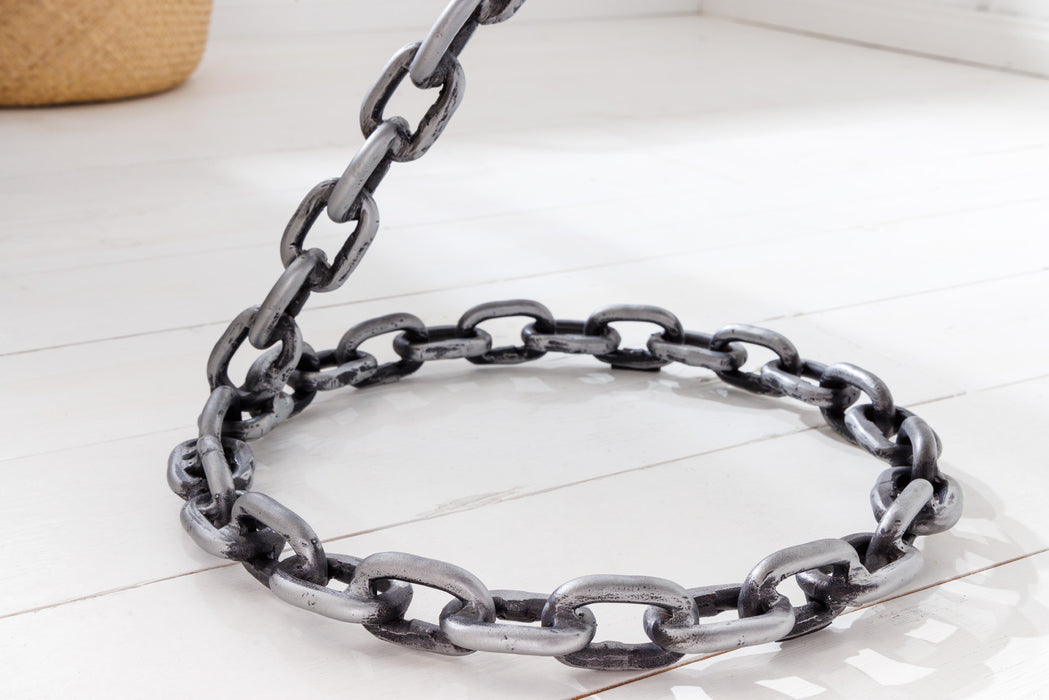 Beistelltisch String 55cm Glasplatte