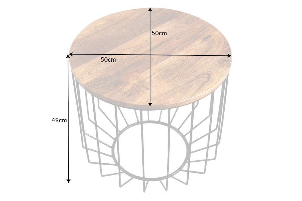 Couchtisch Mill Loft 50cm Mango natur