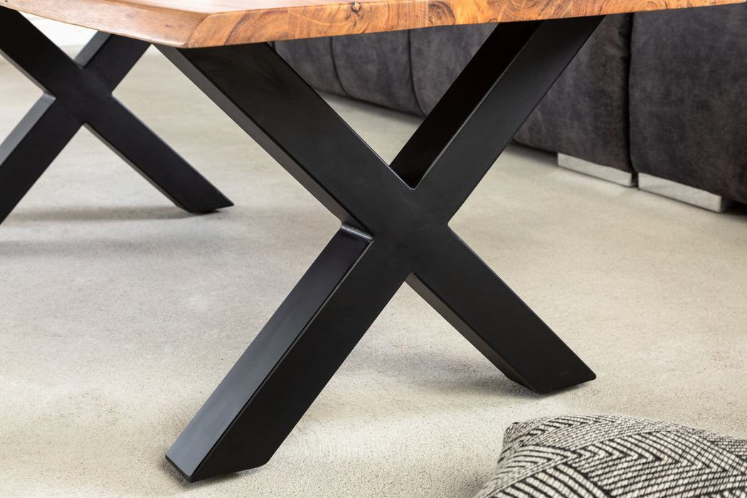 Couchtisch Engelberg X 120cm Akazie honey 25mm