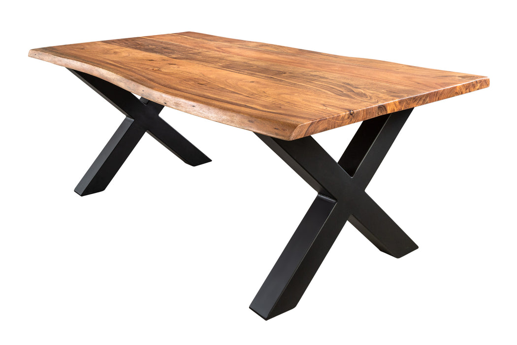 Couchtisch Engelberg X 120cm Akazie honey 25mm