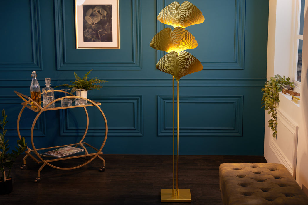 Stehleuchte Coral 160cm gold