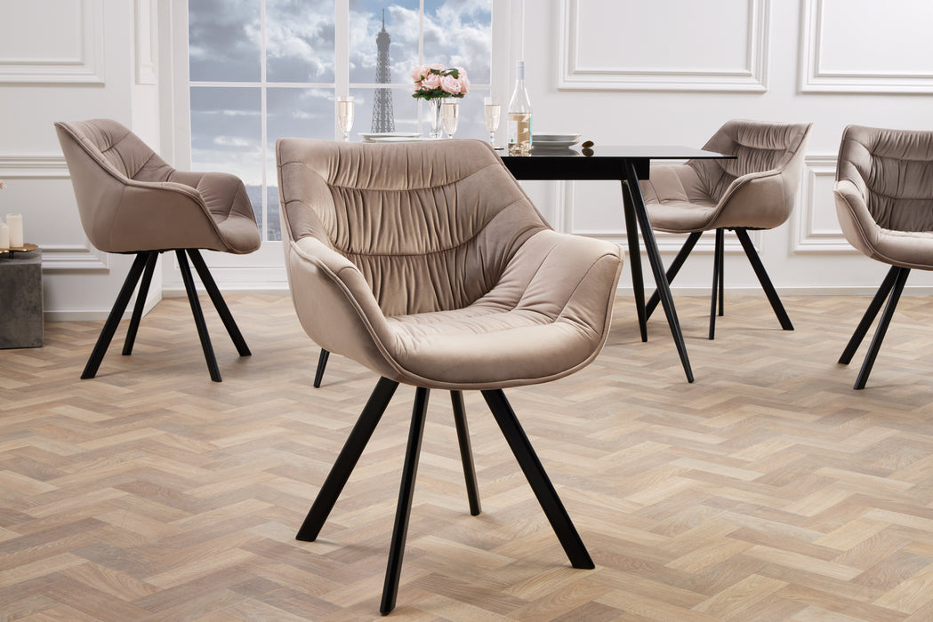 Stuhl The Nordic Comfort Samt greige