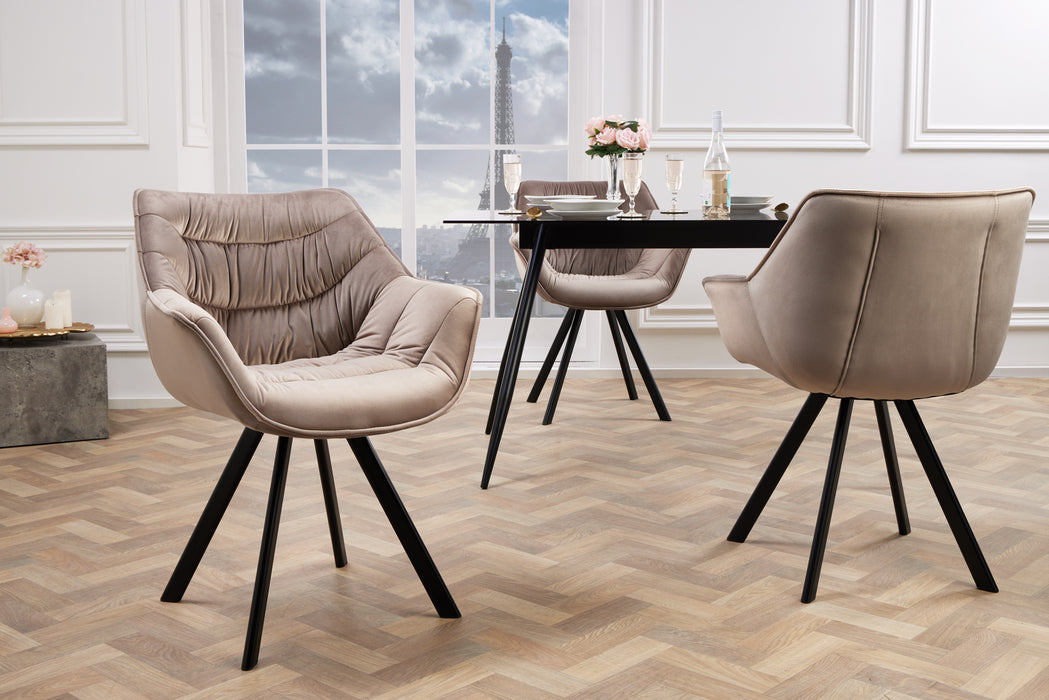 Stuhl The Nordic Comfort Samt greige