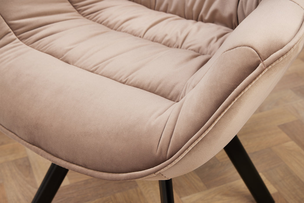 Stuhl The Nordic Comfort Samt greige