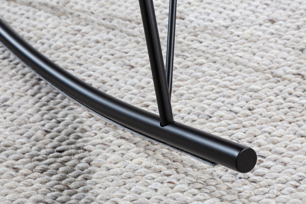Schaukelstuhl Nordica Swing weiß Teddystoff