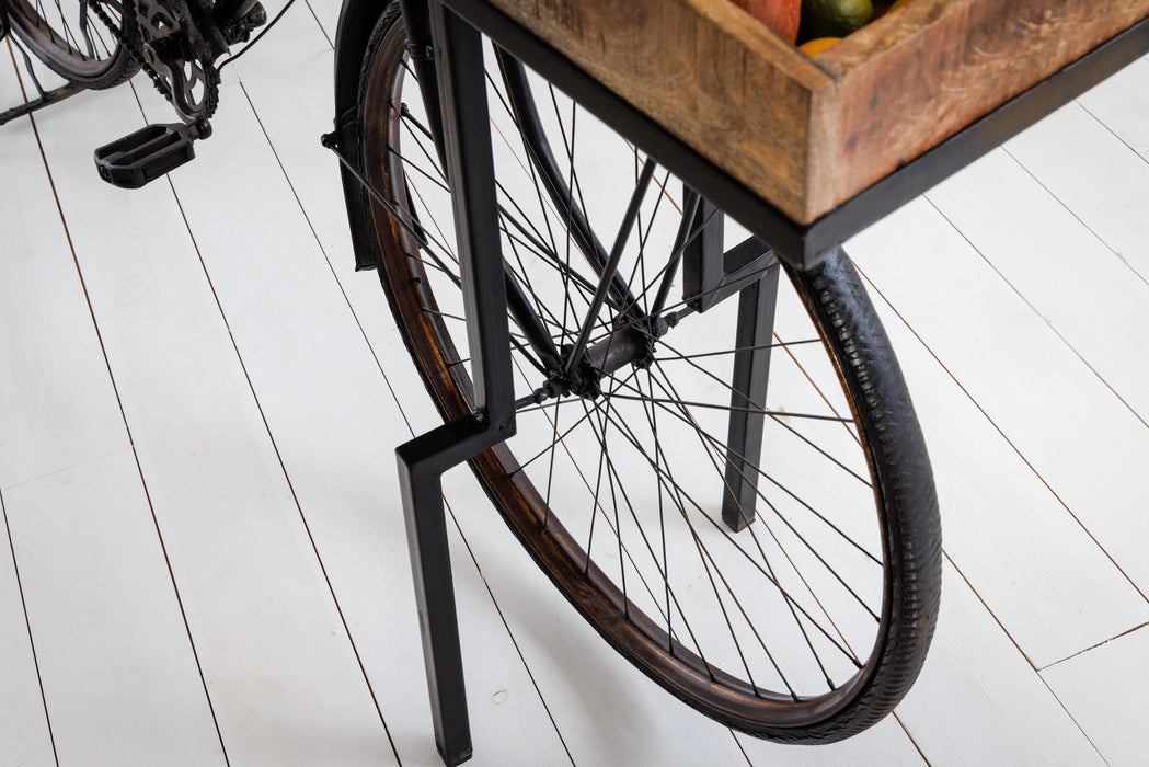 Konsole Cycling 195cm Mangoholz schwarz