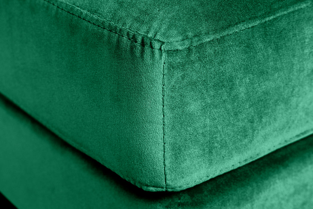 Hocker Plush Velvet 80cm smaragdgrün Samt