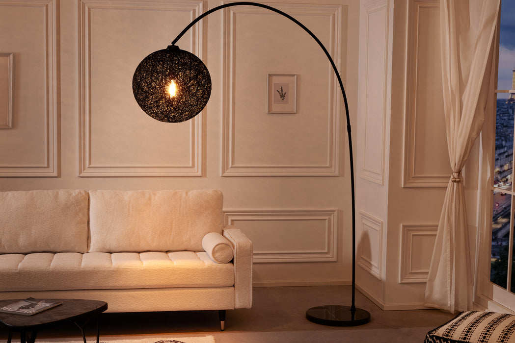 Stehleuchte Cocon 205cm schwarz