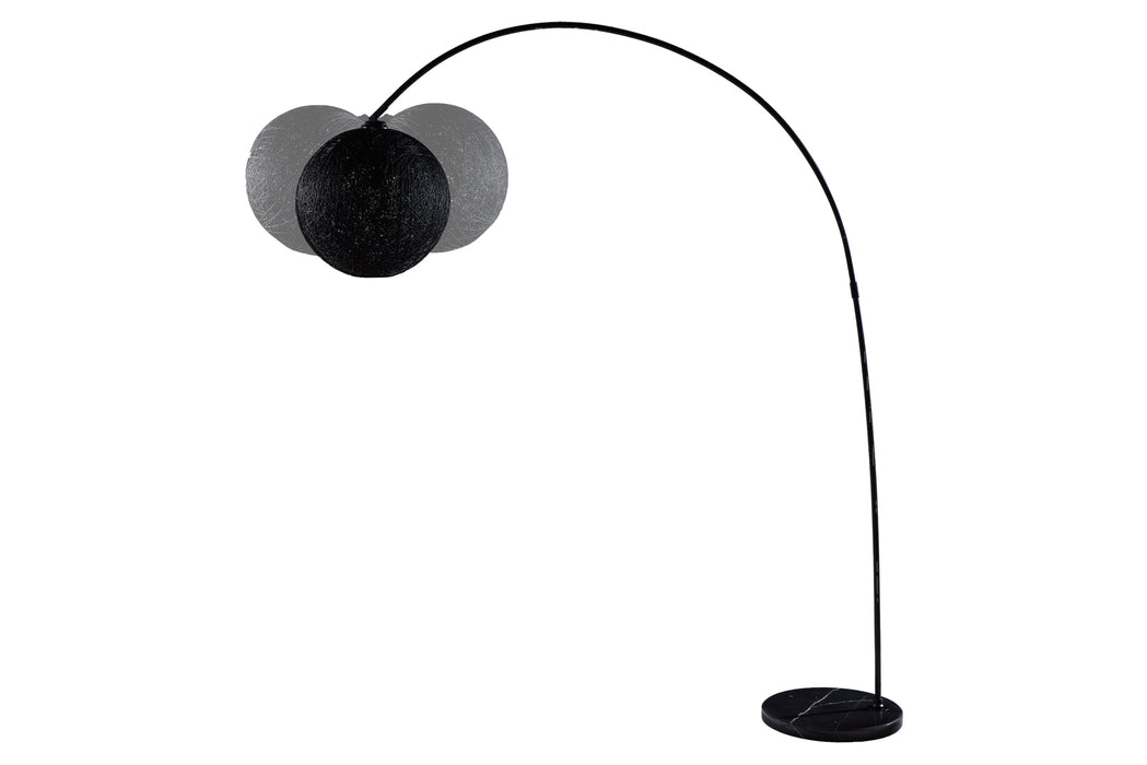 Stehleuchte Cocon 205cm schwarz