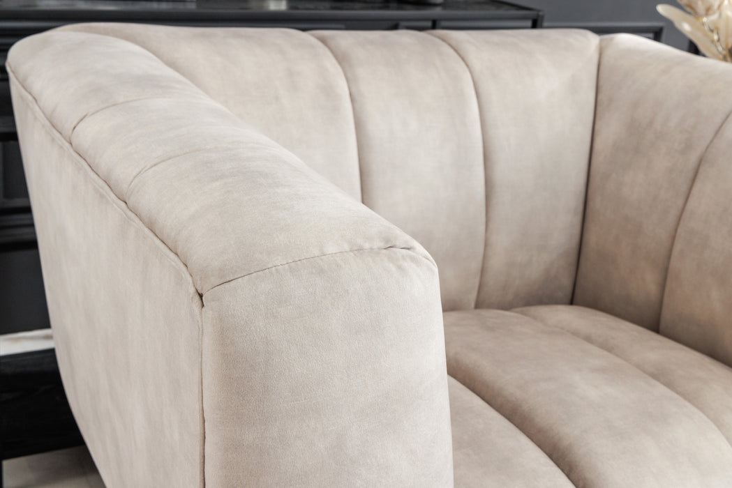Sessel Elegance champagner schwarz