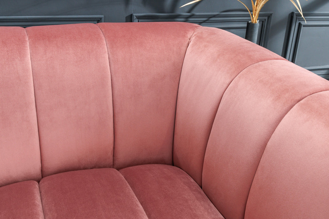 Sessel Elegance Samt altrosa gold