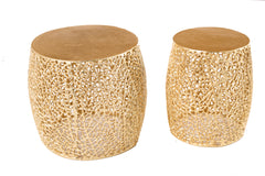 Couchtisch Petal 2er Set 40cm gold