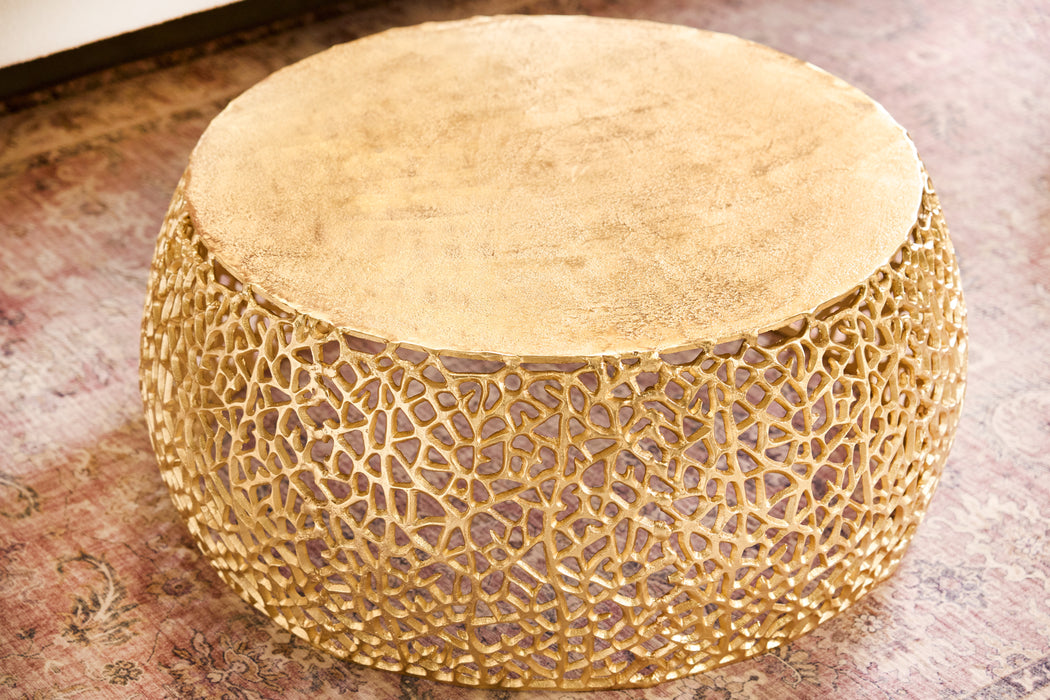 Couchtisch Petal 75cm gold