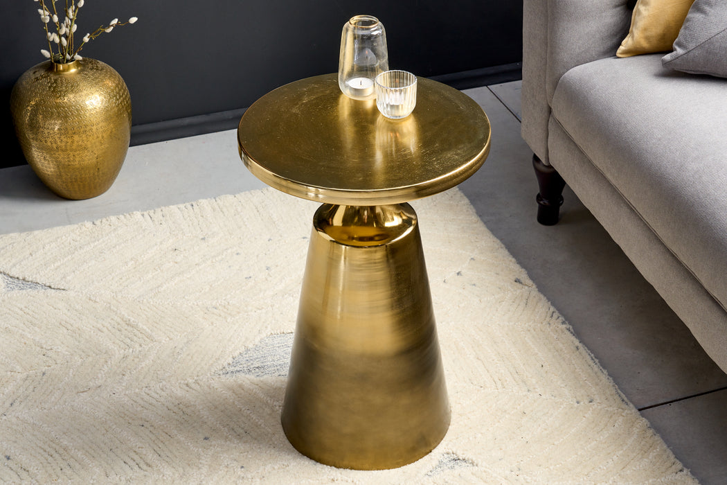 Beistelltisch Conceptual 40cm gold mit Patina
