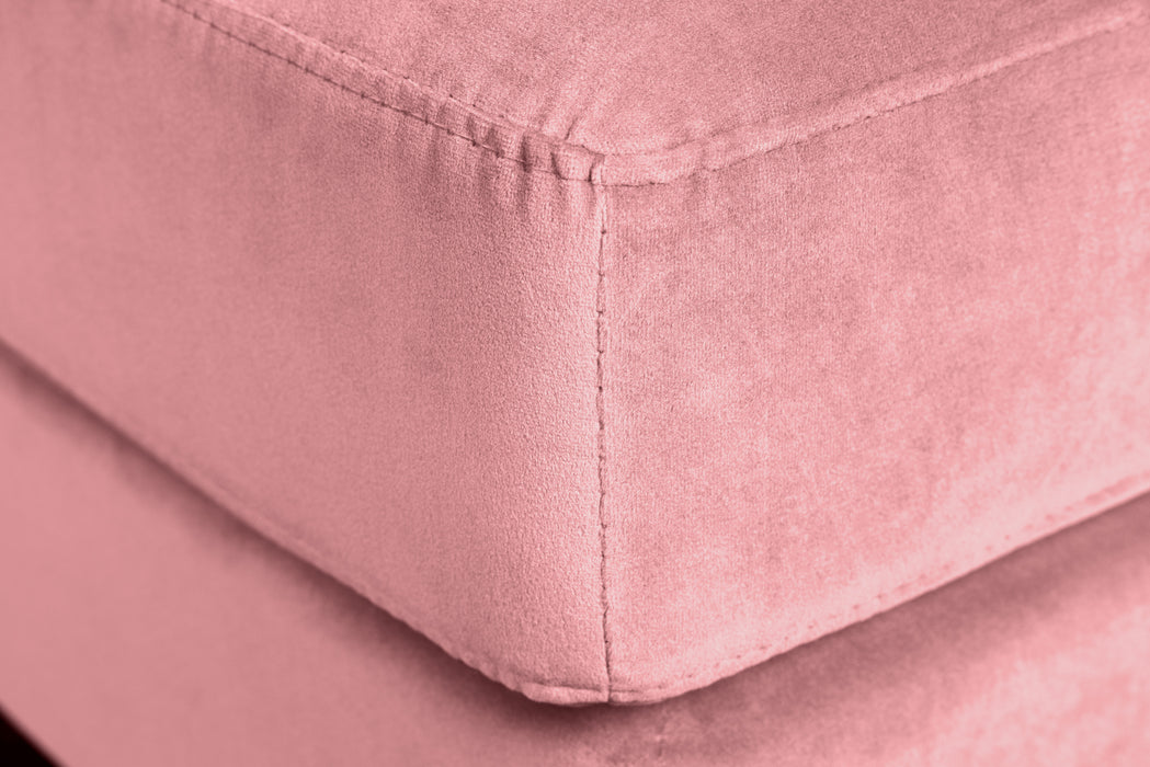 Hocker Plush Velvet 80cm altrosa Samt