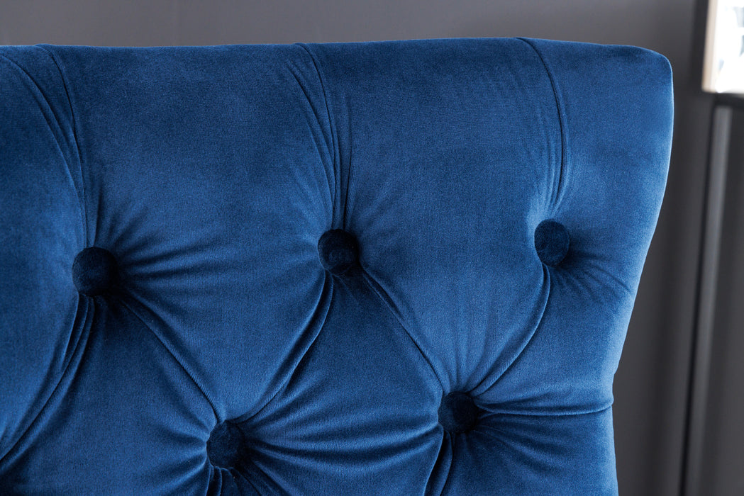 Barstuhl Palace Prestige royalblau mit Löwenkopf