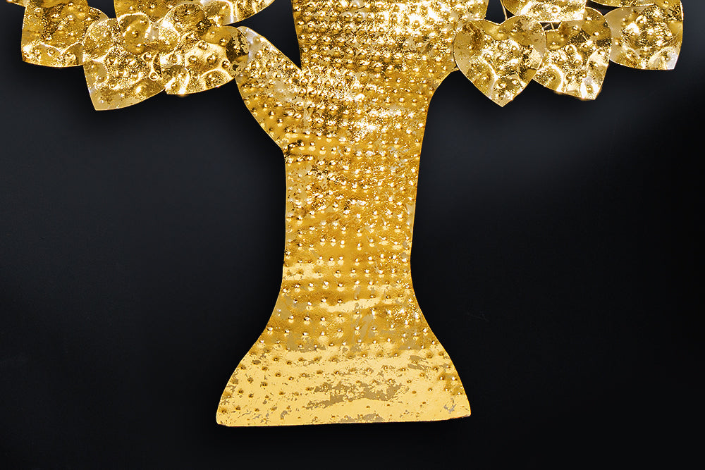 Wanddeko Goldbaum 170cm gold