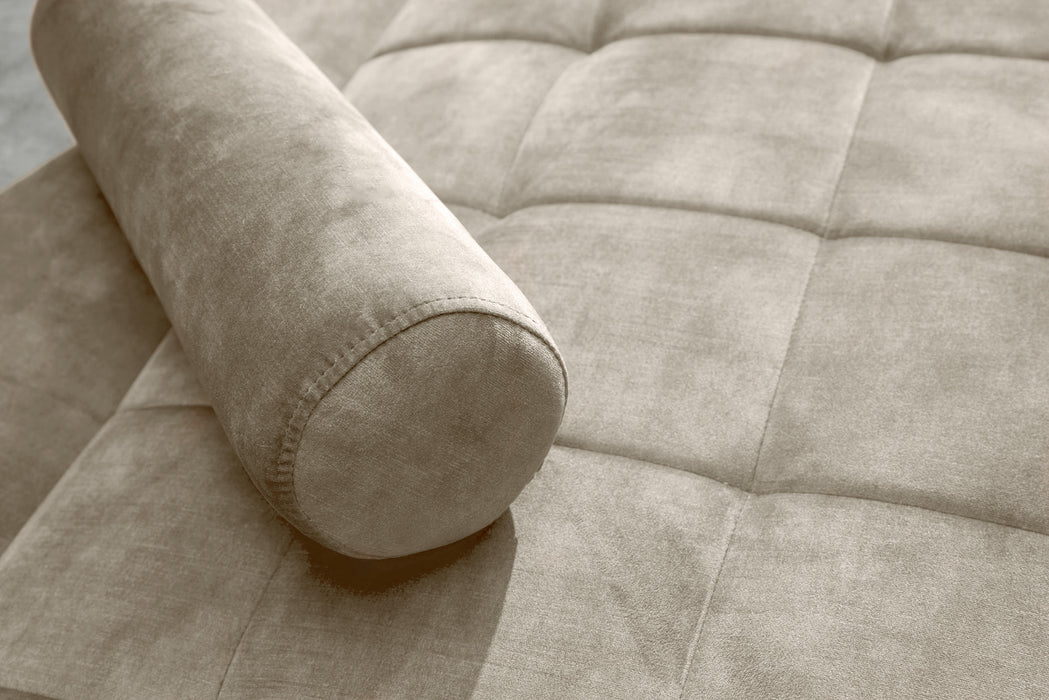 Schlafsofa Fashion 195cm champagner Samt