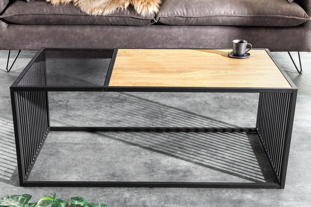 Couchtisch Design 100cm Wildeiche Optik