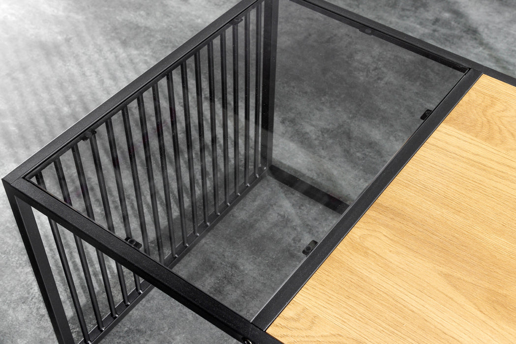 Couchtisch Design 100cm Wildeiche Optik